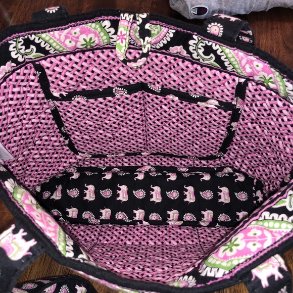 Vera Bradley pink elephant tic tac tote toggle - Picture 4 of 6